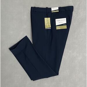 Perry Ellis Portfolio Men's 34x34 Resolution Dress Pant Modern Fit Stretch NEW